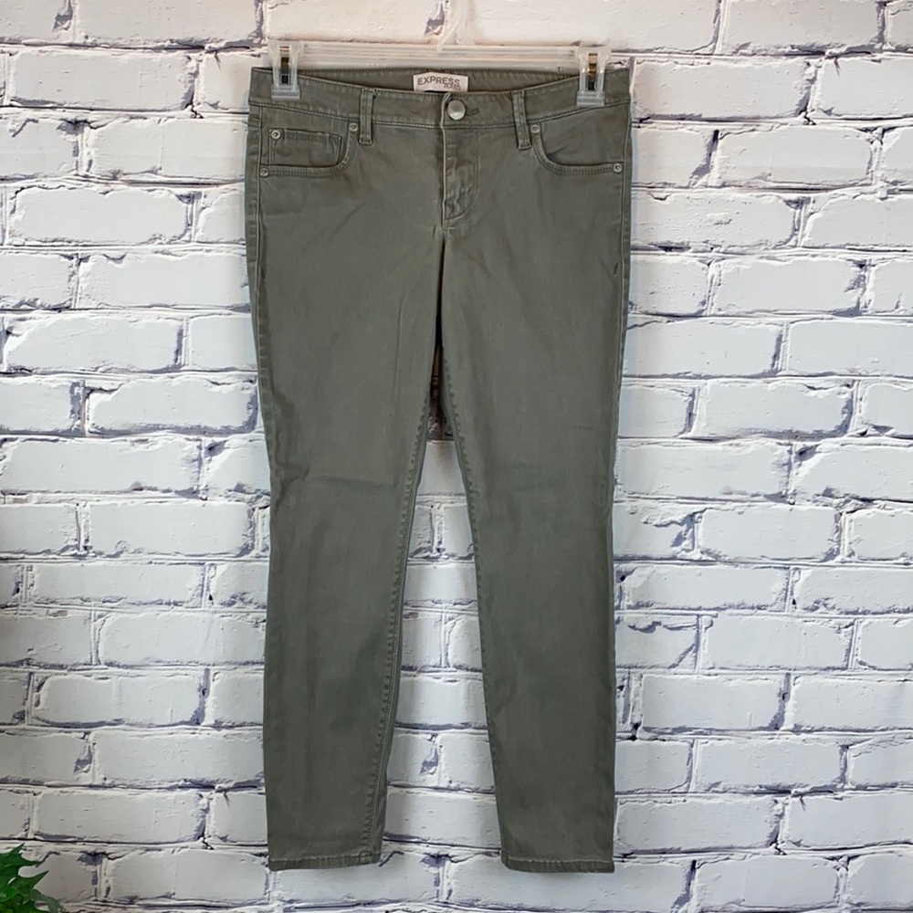 Express Cotton/Spandex Jean Leggings Low Rise Sz 4